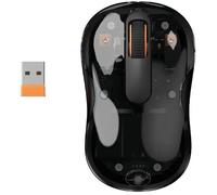 Ratón Phantom negro transparente sin cable