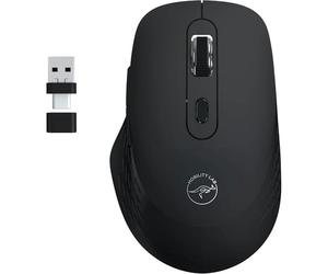Ratón Mobility Lab Omega inalámbrico Bluetooth RF 1600 DPI Negro 5 botones