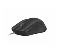 Ratón Natec con cable 1200 DPI ergonomía para diestros USB negro