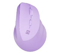 raton natec crake 2 vertical diestro dual 2400 dpi lavanda bluetooth pilas