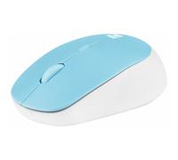 Natec Ratón Harrier 2 óptico inalámbrico 1600 DPI Bluetooth 5.1 4 botones Azul/Blanco