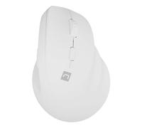 Ratón Natec inalámbrico vertical 2400 DPI RF Wireless + Bluetooth blanco