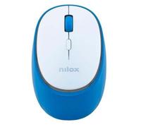 Ratón Nilox NXMDWS103 Dual Wireless 1600 DPI Azul Blanco Recargable