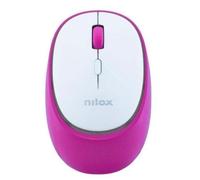 Ratón Nilox NXMDWS104 Wireless Bluetooth 1600 DPI Rosa Clic Silencioso Recargable