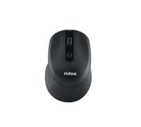 Ratón Nilox NXMWS101 Inalámbrico 1600 DPI Negro 4 Botones Ergonómico