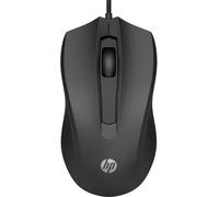 HP Wired 100 Ratón 1600 DPI Negro