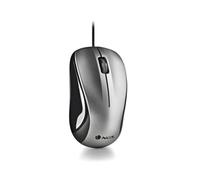 NGS Crew - Ratón Óptico 1200dpi con Cable USB, Ratón para Ordenador o Portátil con 2 Botones, Ambidiestro, Gris