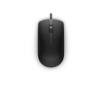 Raton Óptico - DELL - MS116 - Ambidiestro - USB Tipo-A - 1000 DPI - Negro
