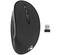 Ratón Óptico Ergonómico Inalámbrico 1600DPI (Negro) - NEDIS