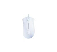 Ratón óptico ergonómico para juegos Razer DeathAdder Essential de calidad profesional, 6400 DPI ajustables (cable de nailon), blanco