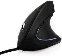 Ratón Óptico Ergonómico USB Ratón Óptico de Alta Precisión con Cable Vertical 4 dpi Ajustable con Color Breathing Light Mouse 5 Botones para PC/Portátil/Mac