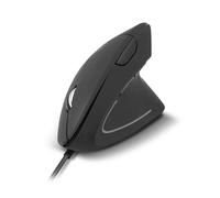 Ratón Óptico Inalámbrico 1Life m:ergo Ergo Vertical 1600DPI Negro