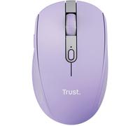 Ratón Inalámbrico por Bluetooth Trust Ozaa Compact Wireless/ Batería recargable/ Hasta 3200 DPI/ Morado