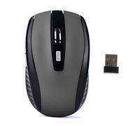Ratón óptico inalámbrico (negro), ratón de oficina con DPI ajustable para ordenador portátil y gaming.