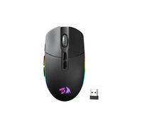 Ratón óptico inalámbrico para juegos Redragon M719 Pro, 8 botones programables, RGB 10.000 DPI, ratón ergonómico para juegos de ordenador y PC Negro