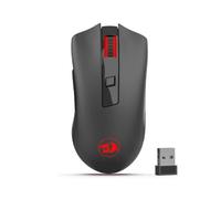 Ratón óptico inalámbrico Redragon M652 2,4G con receptor USB, ratones portátiles para juegos y oficina, 5 niveles de DPI ajustables Negro