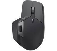 Rapoo I Ratón inalámbrico (MT760LW, Ratón óptico con Adaptador, 4000 dpi, 2,4 GHz, Batería Recargable) Negro