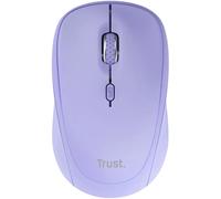 Ratón Mini Inalámbrico Trust Yvi+ Multidispositivo/ Hasta 1600 DPI/ Purpura