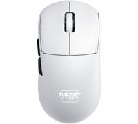 CHERRY XTRFY M68 Pro Wireless, Ratón Inalámbrico de Gaming Ultra Rápido, 2.4 GHz RF, Optimizado para esports, 8K, Forma Simétrica con Parte Frontal Baja, Blanco