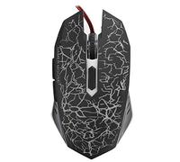 Ratón óptico LED con cable, color negro con retroiluminación LED 6 botones para computadoras de escritorio, ordenador portátil o tableta negro, A70