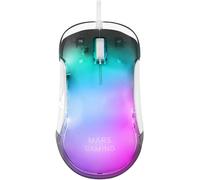 Ratón Óptico MMGlow RGB 12800DPI (Blanco) - MARS-GAMING