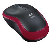Ratón óptico RF inalámbrico (rojo/negro) - Logitech M185