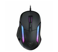 Turtle Beach Kone II: ratón con Cable ergonómico RGB para Juegos, Sensor óptico de 26 000 PPP, interruptores ópticos de 100 Millones de clics, Negro Ceniza