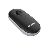 Ratón Pantone PT-MS001BK Inalámbrico 2400 DPI Negro Gris Ergonomía Silencioso