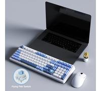 Ratón para juegos AJAZZ AK980 + ratón para juegos AJ179APEX, receptor inalámbrico Bluetooth 2,4G para oficina de juegos Flying Fish Switch