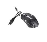 Ratón para Juegos con Cable, Ratón RGB de 1200 DPI para Ordenador Portátil con Rueda de Desplazamiento 3D, para Win10, para Win 8, para Win 7, para Win Vista o para Win XP, Etc., Plug And(negro)
