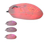 Ratón para Juegos con Cable USB, Ratón de Ordenador con Cable y Retroiluminación RGB con DPI Ajustable + Ventilador de Refrigeración, Plug and Play, para Windows 2000 / XP / Vista / 7/8/10 / OS X