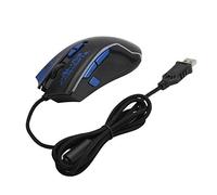 Ratón para Juegos con Cable y Retroiluminación LED RGB, Mouse para Juegos dpi Ajustable de 6 Velocidades, Mouse Plug and Play de 8 Teclas, Diseño Ergonómico, Reposamanos Antideslizante (m762