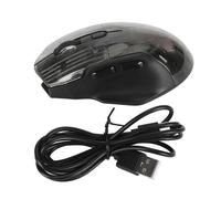 Ratón para juegos inalámbrico de 2,4 G con Bluetooth y cable USB, transparente, 3 modos, 5 niveles de DPI ajustables, si
