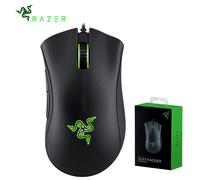 Ratón para juegos por cable Original Razer DeathAdder Essential, Sensor óptico de 6400DPI, 5 botones independientes para ordenador portátil y Gamer Black With Box