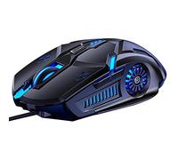 Ratón para juegos Ratón óptico con cable ajustable 6D 4 velocidades DPI RGB ratón para juegos 7 colores retroiluminado silencioso para el ordenador portátil no. 1