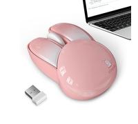 Ratón para ordenador inalámbrico Bunny - Ratón animal silencioso e inalámbrico, alimentado por batería | Multiusos 2.4G para PC Laptop Niños Niñas Accesorio de escritorio Pascua Divertido simpático ga