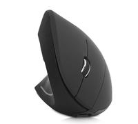 Ratón para Zurdos, Ratones Verticales ergonómicos inalámbricos Recargables de 2,4 G con Receptor USB, óptico de 800/1200 / 1600DPI para 8/10(Carga con la Mano Izquierda)