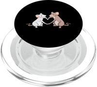 Ratón Pareja Amor Corazón Lindo Ratones Romance Dibujos Animados PopSockets PopGrip para MagSafe
