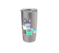 Raton Peluquero Navaja de afeitar Vaso térmico de acero inoxidable de doble pared