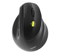 Ratón Port Designs 910007 Inalámbrico RF Bluetooth 2400 DPI Negro Vertical Recargable