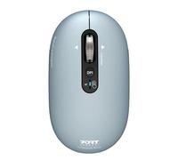 Ratón Port Designs Pure MAC Bluetooth 3200 DPI Azul Ambidiestro Recargable