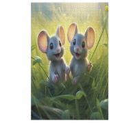 Ratón Puzzle EnfFourmis 1000pcs, rompecabezas de madera - Kit de bricolaje Relax Juegos para adolescentes y adultos Regalos 78 × 53 cm