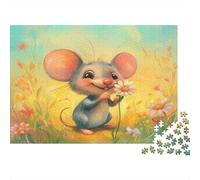 Ratón Puzzles Imposible,desafío para Adultos Flor mar Pradera Juego Educativo 1000 Piezas Obra De Arte De Juego De para Adultos, Regalos A Partir De 14 Años 1000pcs (75x50cm)