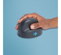 Ratón R-Go Tools HE Basic Bluetooth 1600 DPI Gris Ergonomía Vertical Recargable