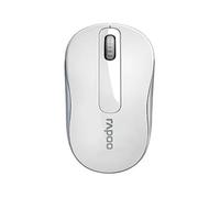 Ratón Rapoo inalámbrico 1000 DPI compacto ambidiestro batería larga duración blanco