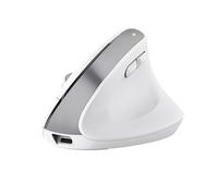 Ratón - ratón óptico Wireless ergonómico Vertical, Color Blanco, diseño Que Reduce el estrés en la muñeca, conexión USB, fácil de Usar.*
