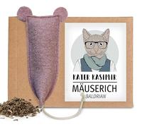 Ratón: Ratón XL cosido a mano, con relleno de valeriana, cojín perfumado de valeriana para actividades de bricolaje, cojín perfumado para gatos