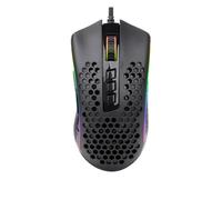 Ratón REDRAGON M808-RGB Storm USB Tipo C 12400 DPI Negro 7 Botones RGB