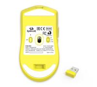 Redragon M918AK - Ratón inalámbrico para juegos de 3 modos, 55 G, ligero, 26 K DPI con construcción ergonómica de agarre natural, botones programables completos, software compatible con carpetas de