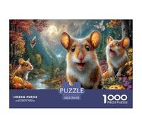 Ratón Rompecabezas Imposible,desafío for Adults Autumn Corriente Bosqueal 1000 Piezas Obra De Arte De Juego De para Adultos Y Niños A Partir De 12 Años 70x50cm/1000pcs